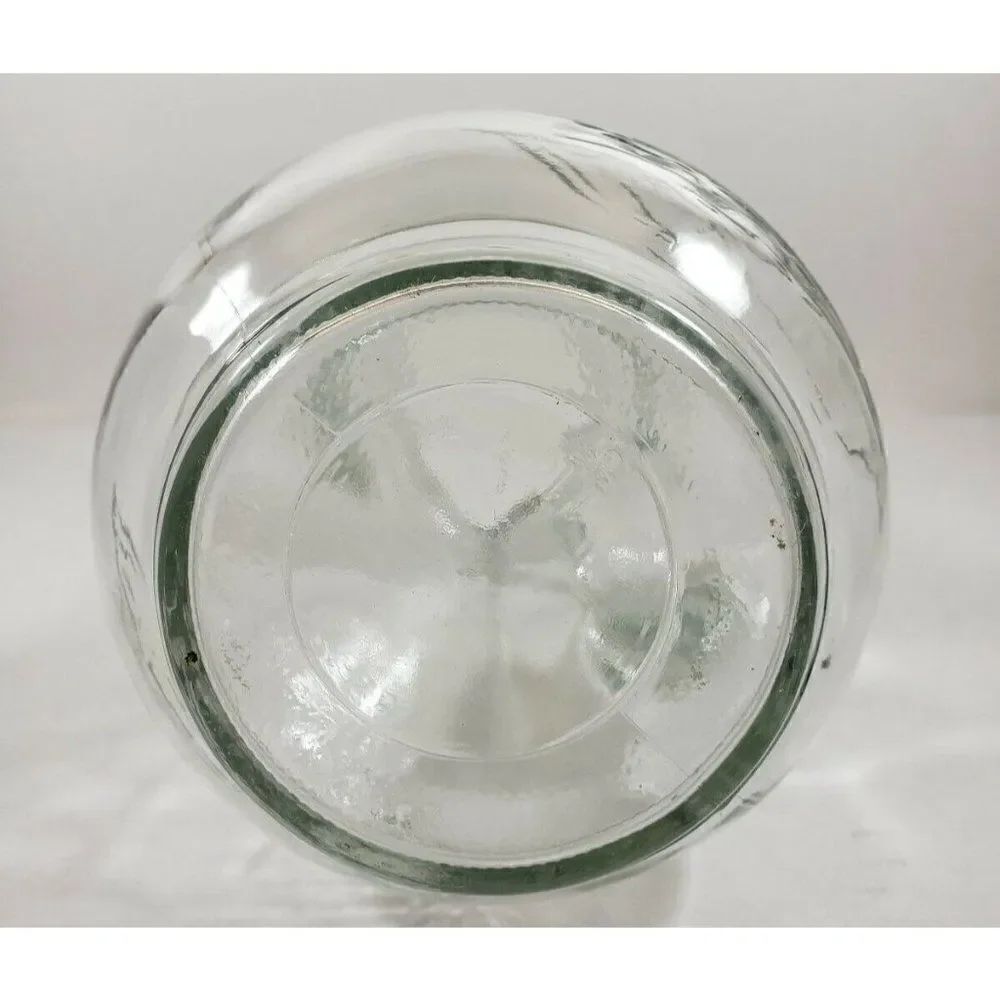 Vintage 70s Clipper Ship Sailboat Clear Glass 7" Pitcher Boating Nautical Preppy - Picture 5 of 5